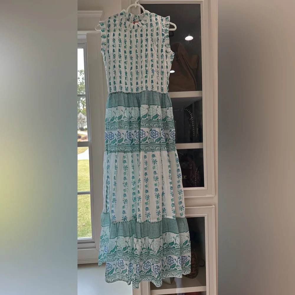 Oliphant Boreggo Sleeveless Smocked Maxi Dress - Picture 3 of 3